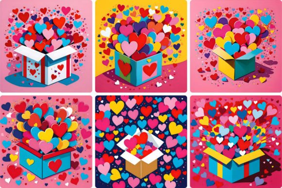 Download Valentine's Hearts in a Giftbox - Giftbox Collection
