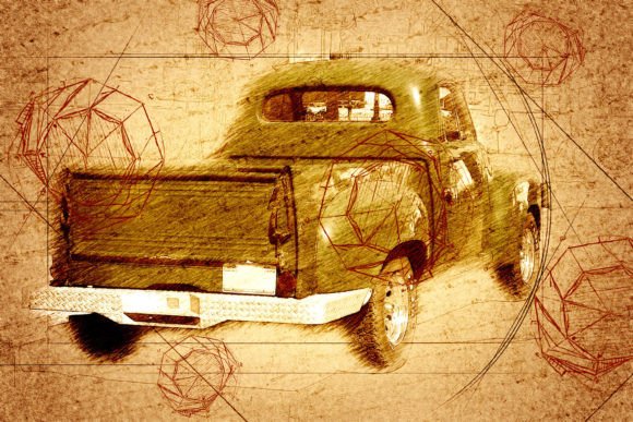 Download Vintage Truck Printable Graphics Pack 20 - Premium Bundle