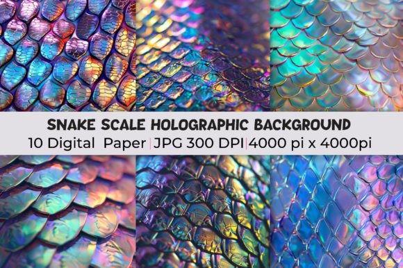 Download Snake Scale Holographic Background - Holographic background Collection